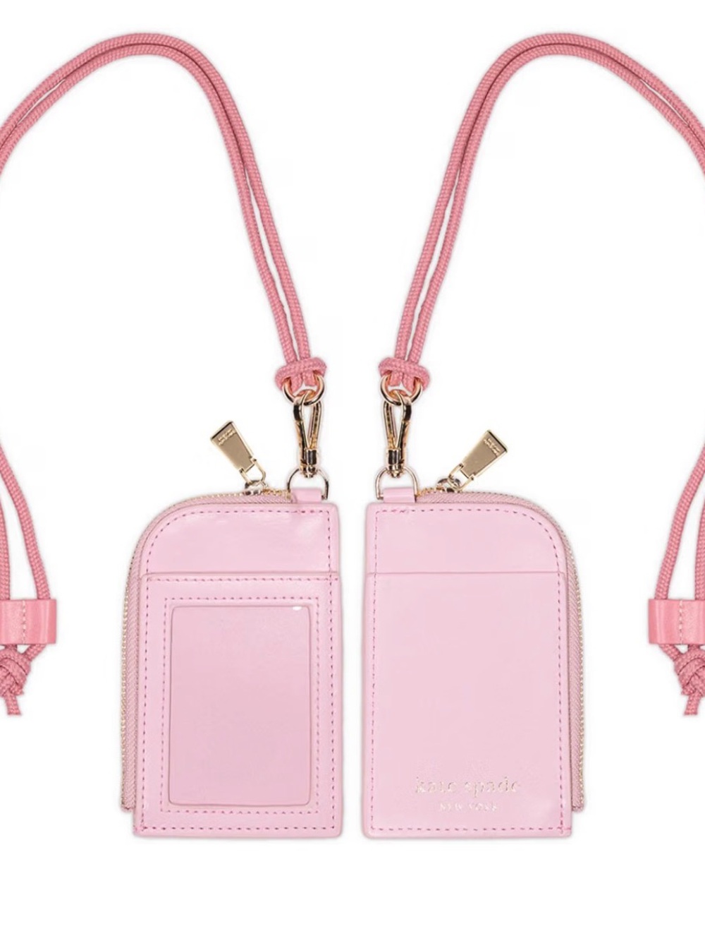NWT kate spade new york ID Badge Holder Lanyard, Pink - Picture 2 of 3